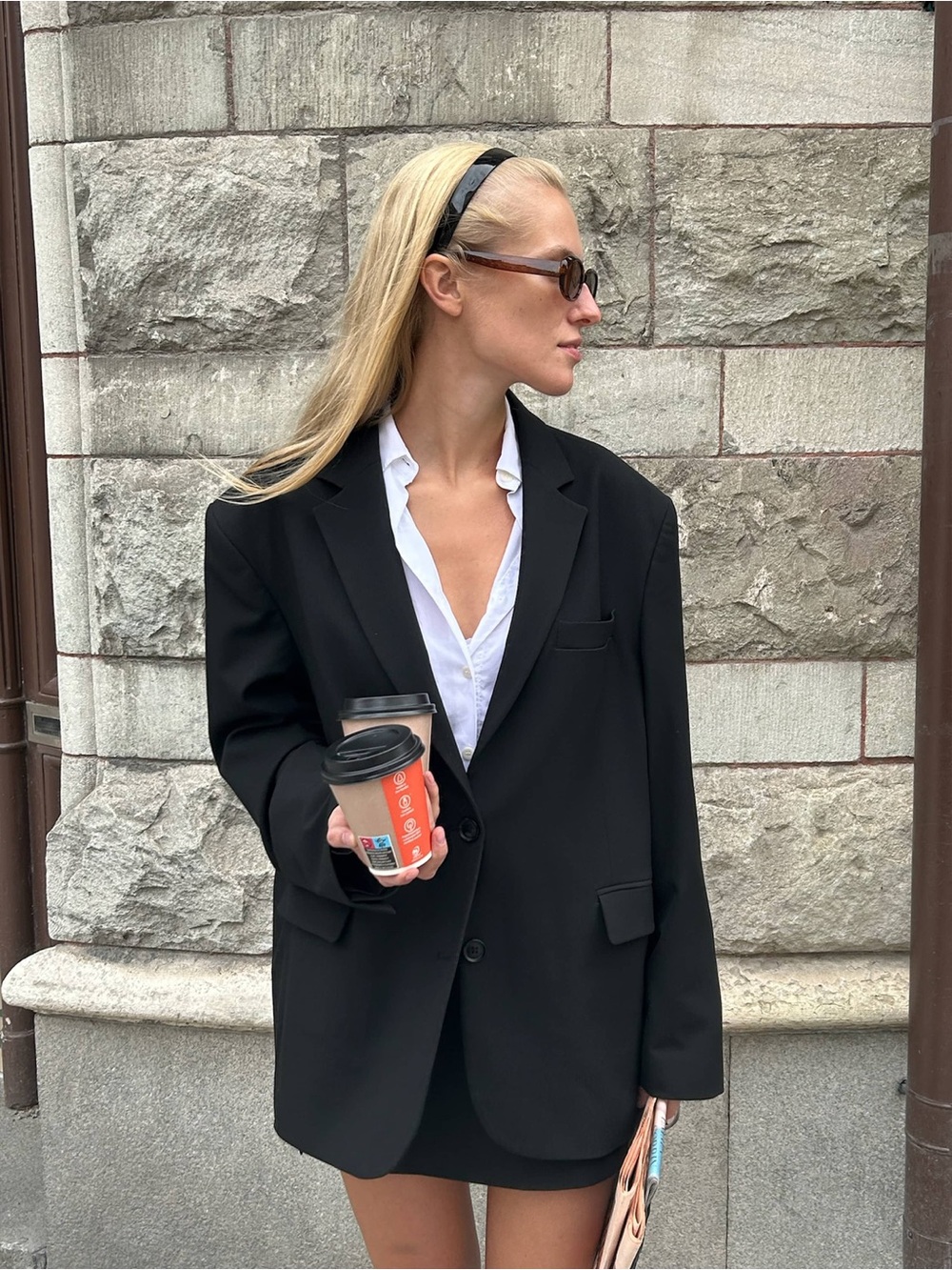 Djerf Avenue Forever Blazer Black